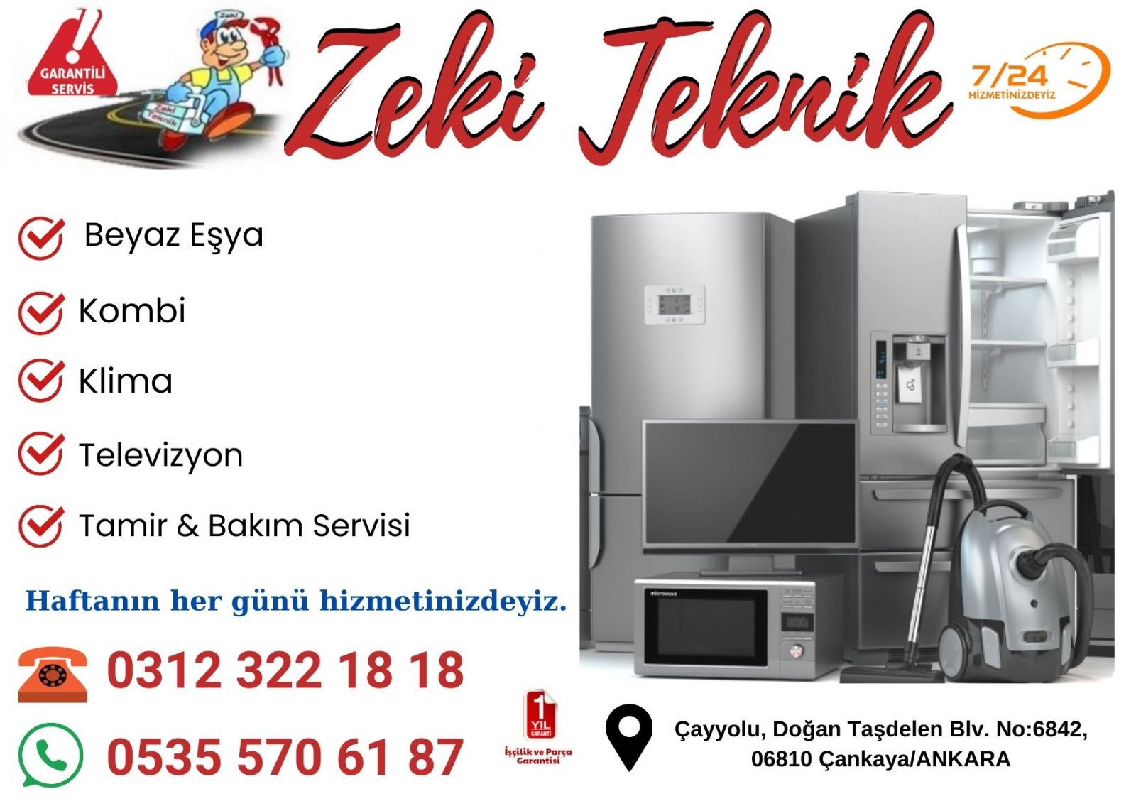Çayyolu Arçelik  Servisi
