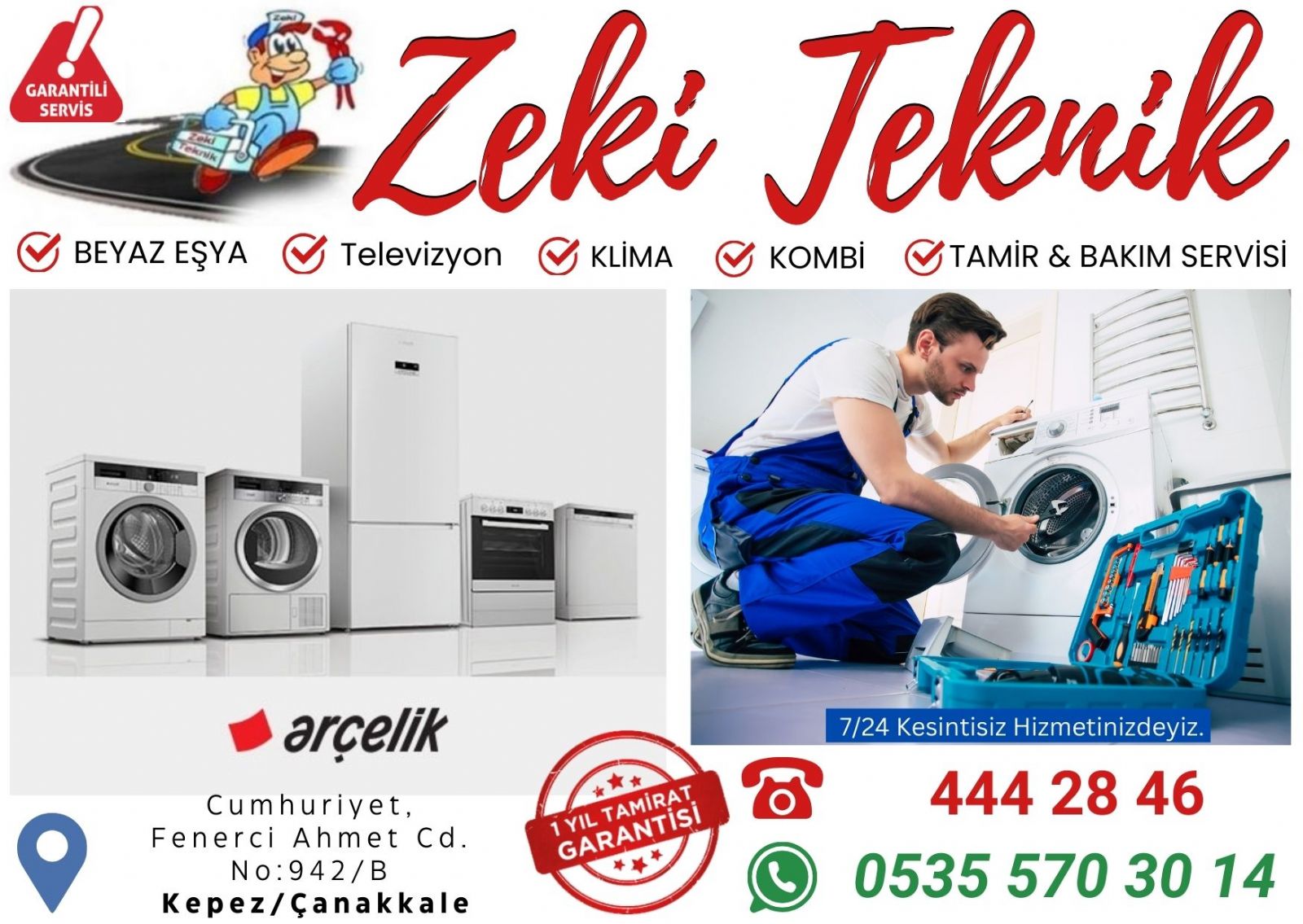 çanakkale kepez  arçelik servisi