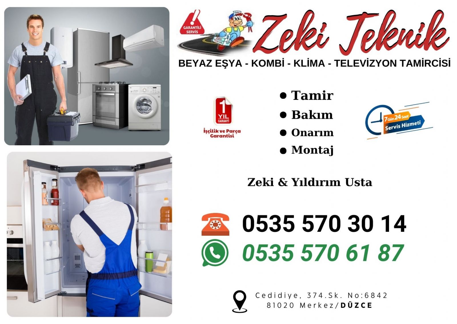 Düzce Arçelik Servisi