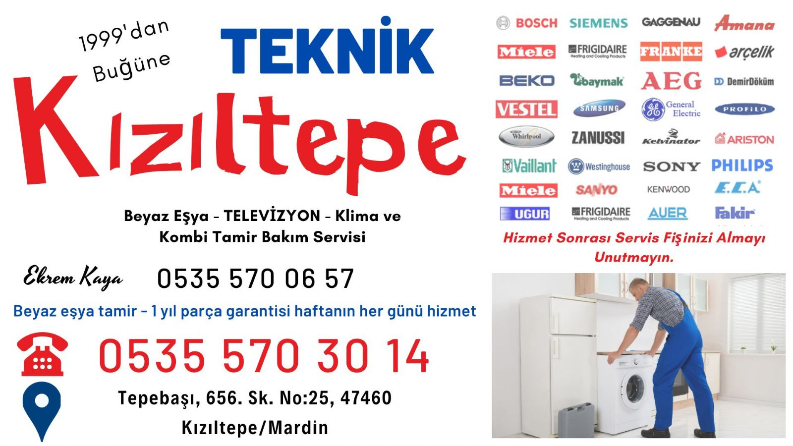 Kızıltepe Arçelik Servisi 